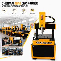 Routeur CNC Shandong Chenmai 4040, 3 axes, zone de travail 400x400mm, moteur de broche 2.2kW, précision de positionnement répétitif de 0.05mm