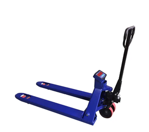 Günstige Gabelstapler Hydraulik Hub paletten wagen 2 Tonnen Lager handhabung waage Hand paletten wagen - Product Image 1