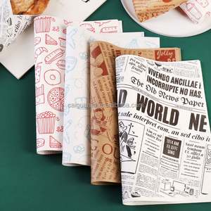 Food Grade Eco-Friendly Grease Proof Bread Bags & Sandwich/<b>Burger</b>/Cake Wrappers Virgin Pulp Stylish Practical - Product Image 5