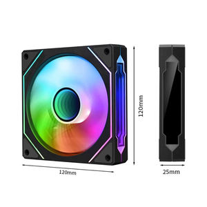 مروحة تبريد QiuzAim Prism 4Pro RGB مقاس 120 مم مع مزامنة ARGB، تتميز بتدفق هواء عالٍ (CFM)، وضغط ثابت 1.5 مم-H2O، ومستوى ضوضاء منخفض 20 ديسيبل لتبريد أجهزة الكمبيوتر - Product Image 6