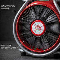 Ventilateur de ventilation portable à poussée manuelle avec logo personnalisé, alimenté à l'essence, grand débit d'air, pour les travaux d'urgence en cas d'incendie