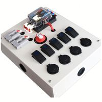 Boîtier de commande compact pour caravane 4x4, alimentation 12V DC, panneau de commande pour auvent avec connecteur d'alimentation et prise USB