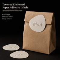Étiquettes adhésives en papier spécial, autocollants texturés personnalisés en relief pour emballages de pots de bougies et sacs cadeaux