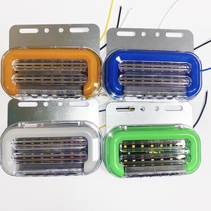 Camion <span class=keywords><strong>remorque</strong></span> côté lampe LED 24V cascade clignotants feux <span class=keywords><strong>de</strong></span> sol Guide <span class=keywords><strong>eau</strong></span> réglage cuivre Rivets multicolore étanche - Product Image 1