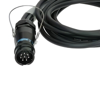 Câble Répartiteur Audio Professionnel 8 Broches PA-COM Mâle vers Quad NL4 pour Haut-Parleur, Adaptateur Audio 4 Voies avec Garantie de 3 Mois