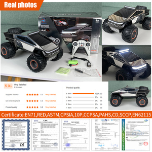 Camion Cybertruck télécommandé à grande vitesse, échelle 1/12, 2,4 GHz, roues grandes, tout-terrain, voitures de course RC, jouets - Product Image 5