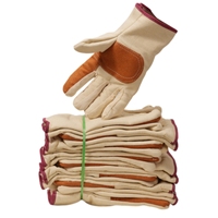 Gants de soudeur en cuir épaissi avec index Isolation thermique Gants de travail résistants à l'usure Palm Index Finger