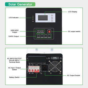 7kw 인버터 발전기 6kw <span class=keywords><strong>5kw</strong></span> 4kw 3kw 2kw 1.<span class=keywords><strong>5kw</strong></span> 48vdc에서 220vac로 변환 인버터 배터리 충전기 포함 - Product Image 2