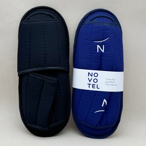 Zapatillas ecológicas de <span class=keywords><strong>hotel</strong></span> de lujo de color 5 estrellas, desechables con logotipo, suela antideslizante de cuero, Punta abierta, Spa interior - Product Image 2