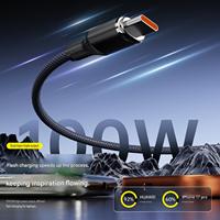 Cable de Datos Tipo-C Trenzado de Nailon 3 en 2, Carga Rápida PD de 100W, USB-C para Teléfonos Android, Laptops, Dispositivos iOS, Compatible con Cámaras