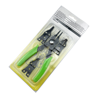 4pcs Snap Ring Pliers Set Interchangeable Circlip Pliers for Internal External Retaining Rings Carbon Steel Plastic DIY Tool Kit
