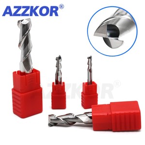 Fresa de acero de tungsteno con recubrimiento de aleación para CNC de aluminio, HRC55, 2 filos, para madera - Product Image 5
