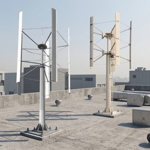 Générateur éolien à axe vertical en aluminium certifié, source d'énergie renouvelable, 100 kW, 11 m de hauteur, 400 V, pour usage domestique, H-100 kW - Product Image 5