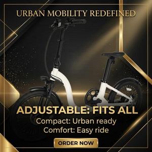 Bicicleta Eléctrica Plegable Naicisports de 20 Pulgadas con Cuadro de Magnesio, Batería de Litio de 48V, Frenos de Disco, Motor sin Escobillas de 7 Velocidades - Product Image 1