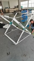 Lanceur de ballons PAOBA 2023, nouveau design, but interactif, machine d'entraînement au football entièrement automatique avec construction métallique