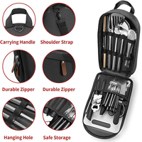 Ensemble d'ustensiles de cuisine pour le camping en plein air sac de rangement pour ustensiles de cuisine portable 27 pièces ensemble d'accessoires de cuisine