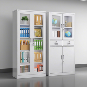 משרד מתכת הגשת ארון פלדה ארונית אחסון בית הספר חדר כושר משרד מתכת ארון ארון עם מנעול מפתח - Product Image 1