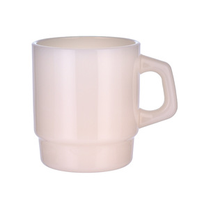Mug à café en verre laiteux style rétro 230ml, résistant à la chaleur, opaque, pour un usage unisexe, idéal comme cadeau - Product Image 5