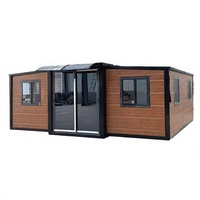 Maison conteneur préfabriquée portable en acier isolé et extensible de 20 pieds