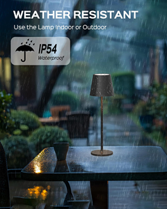 Modern Nordic <b>LED</b> Touch Control Bar <b>Table</b> Lamp Restaurant Dinner <b>Light</b> Cordless Hotel Rechargeable Wireless Metal Iron Desk Lamp - Product Image 3