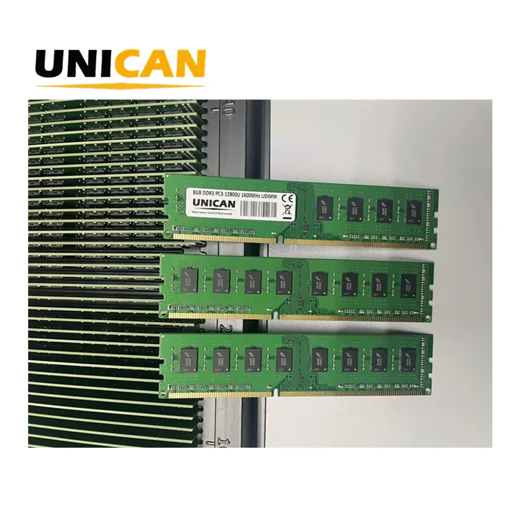 Unican 평생 보증 8GB 4GB 2GB DDR3 PC3-10600 1333MHz PC3-12800 1600MHz UDIMM 2Rx8 Non-ECC DIMM 데스크탑 RAM 메모리