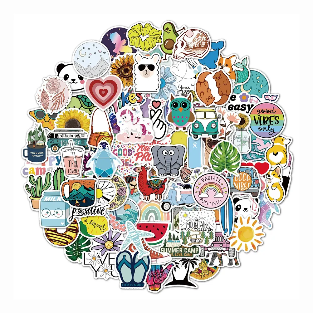 Kunden spezifische umwelt freundliche gedruckte wasserdichte Werbe selbst klebende Kiss Cut Sticker Sheet