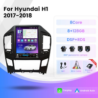 Autoradio Android de style Tesla 9,7 pouces pour Hyundai H1 Starex 2016-2018, CarPlay sans fil, navigation GPS pour voiture avec caméra de recul