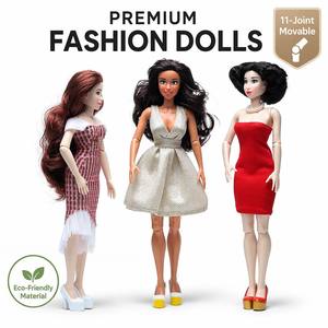 Fabricant de poupées, jouet en PVC adorable pour enfants, poupées de mode princesse populaires, jolies, avec jupe de fête, cadeau pour fille - Product Image 1