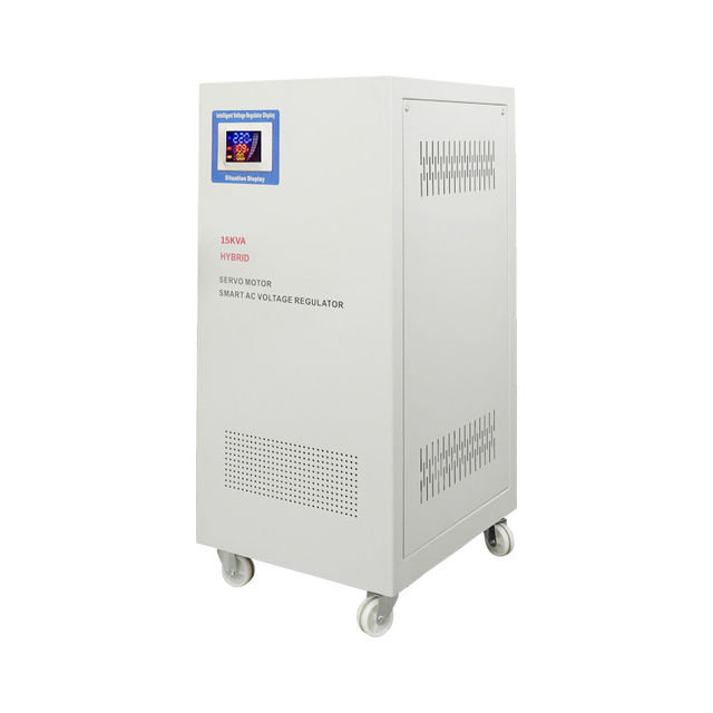 High Quality Single Phase 220V 230V SVC10KVA 15KVA 20KVA Servo Type LCD Display Automatic Voltage Regulator Stabilizer