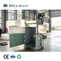 Well-Atech Mini presse à balles hydraulique verticale pour presse à balles en coton plastique déchets de papier carton Machine de recyclage