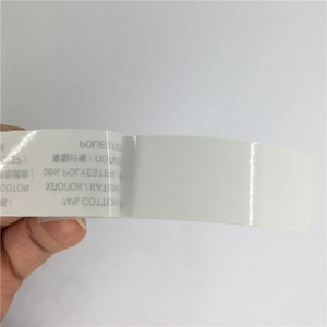 Custom Cheap Price Self-Adhesive Laser Cut Square Roll Satin Labels Silk Screen Printing Garment Bags Shoes Brand <strong>Name</strong> Logo <strong>Tags</strong> - Product Image 3