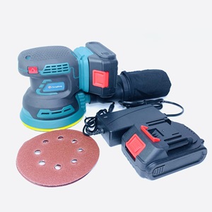20V Lithium <b>Battery</b> Brushless Power Sanding Tools 5inch 125mm Random Ortbital <b>Round</b> Cordless DIY Auto Body - Product Image 6