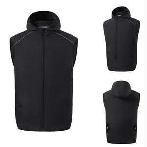 Stock Summer Men Women Windproof Short <b>Cooling</b> <b>Jacket</b> with USB Skin Suit for Working Fishing Camping - Product Image 6