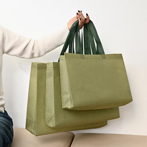 Sac fourre-tout en toile écologique réutilisable personnalisé Sac à provisions de supermarché non tissé à la mode avec fermeture personnalisée - Product Image 5