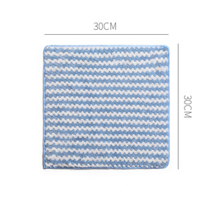 New 30*30cm Wavy Striped Dish Cloth Lazy Kitchen Dishcloth <strong>Towel</strong> Absorbent Rag Kitchen Thickening Clean Lint-free Hand <strong>Towel</strong> - Product Image 4
