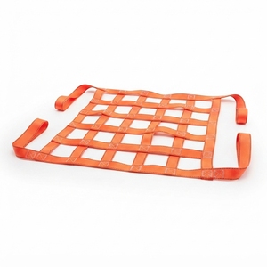 Durable 5cm Polyester Webbing Cargo Net Heavy Duty Shipping Container Load Restraint Custom <b>Mesh</b> 3000kg Security Protection - Product Image 3