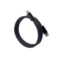 Câble magnétique à enroulement automatique de charge rapide en nylon tressé 60W 3A 1m Adaptateur de type C Boîte pour chargeur de série iPhone15 Câbles de données