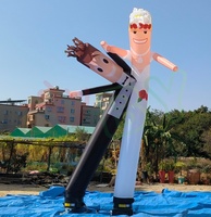 Danseur aérien gonflable personnalisé pour la publicité, marié et mariée, danseur aérien géant pour la décoration de mariage