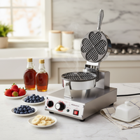 Nouvelle machine à gaufres et à crêpes en acier inoxydable à haute productivité, en promotion