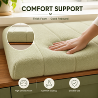 Coussin de siège ergonomique personnalisé 100 % coton pour banc de fenêtre, armoire de rangement et projets de sièges intérieurs