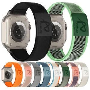 Eraysun Duurzaam Elastisch Touch Trail Loop Ultra 2 Stoffen Horlogeband Lederen Mark Verstelbare Nylon Horlogeband Voor Apple I Watch 9