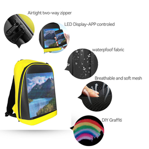 Sac à dos à écran LED programmable 2026, sac à dos numérique tendance <span class=keywords><strong>avec</strong></span> écran vidéo, sac à dos pour ordinateur portable, bagage à main pour hommes et femmes - Product Image 4