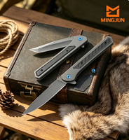 Couteau pliant portable en acier inoxydable, couteau de poche EDC personnalisé OEM, couteau de plein air