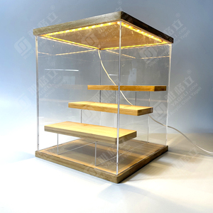 Boîte de présentation de base en bois détachable acrylique à haute transparence d'usine YAGELI pour affichage uniquement - Product Image 6