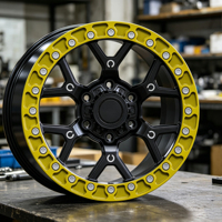 Rines de Aleación Forjados Todoterreno LEAD Personalizados OEM de 17-24 Pulgadas con Beadlock de Aluminio 6061-T6, Nuevos con 5 Años de Garantía para 4x4, SUV y Jeep