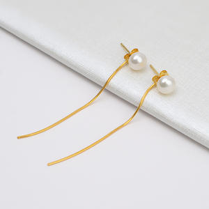 S925 Silver Earpiece with Adjustable Ball Earnail Female Pearl DIY Empty Earpin Accessories New 1629 <b>Jewelry</b> <b>Findings</b> <b>Components</b> - Product Image 3
