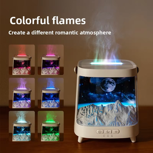 Nuevo <span class=keywords><strong>Humidificador</strong></span> <span class=keywords><strong>de</strong></span> Aromaterapia Planet Galaxy con Iluminación Estilo Llama y Alimentación USB para el Hogar - Product Image 3