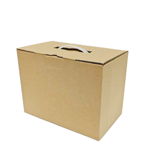 Caja de Envío de Cartón Corrugado Rígido Reciclado Ecológico Personalizado con Asa para Vodka, Tequila, Whisky, Refrescos y Bebidas Energéticas - Product Image 1