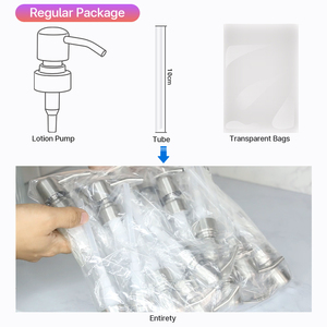Dispensador de Bomba para Champú Líquido de Lujo, <span class=keywords><strong>Precio</strong></span> de Fábrica, 24 410, Rosca Plateada, Bomba de Loción de Acero Inoxidable Negro para Botellas de Cosméticos - Product Image 6