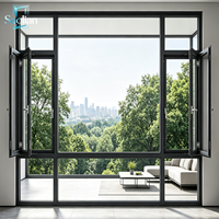 Ventanas Corredizas de Aleación de Aluminio de Suministro Directo de Fábrica, Alta Calidad, Insonorizadas, Aislamiento Térmico, Uso Residencial y Comercial
